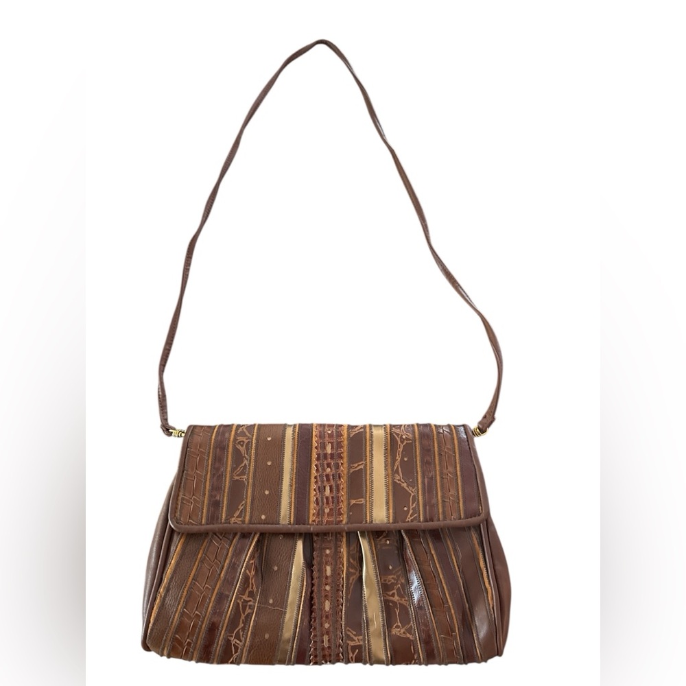 Rare Find! 70’s-80’s Brown and Gold Purse